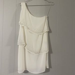 NWT Express White and Sparkle Bodycon Dress